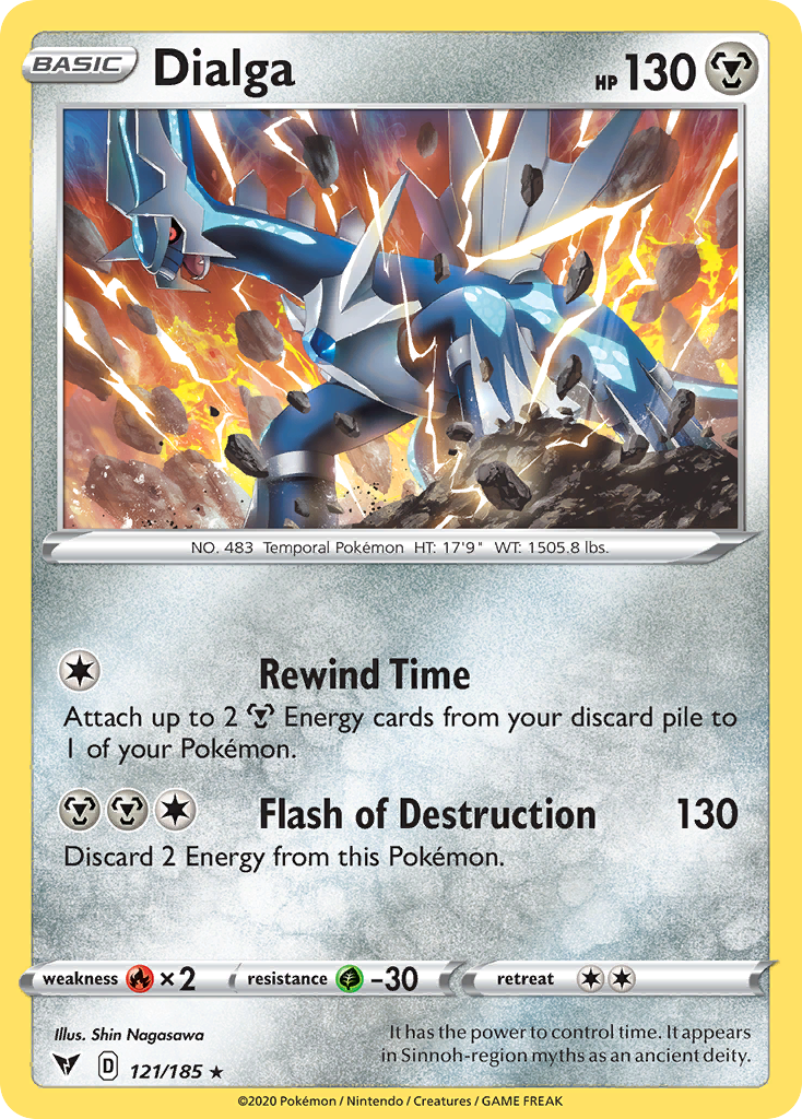 Vivid Voltage Holo Dialga #121/185